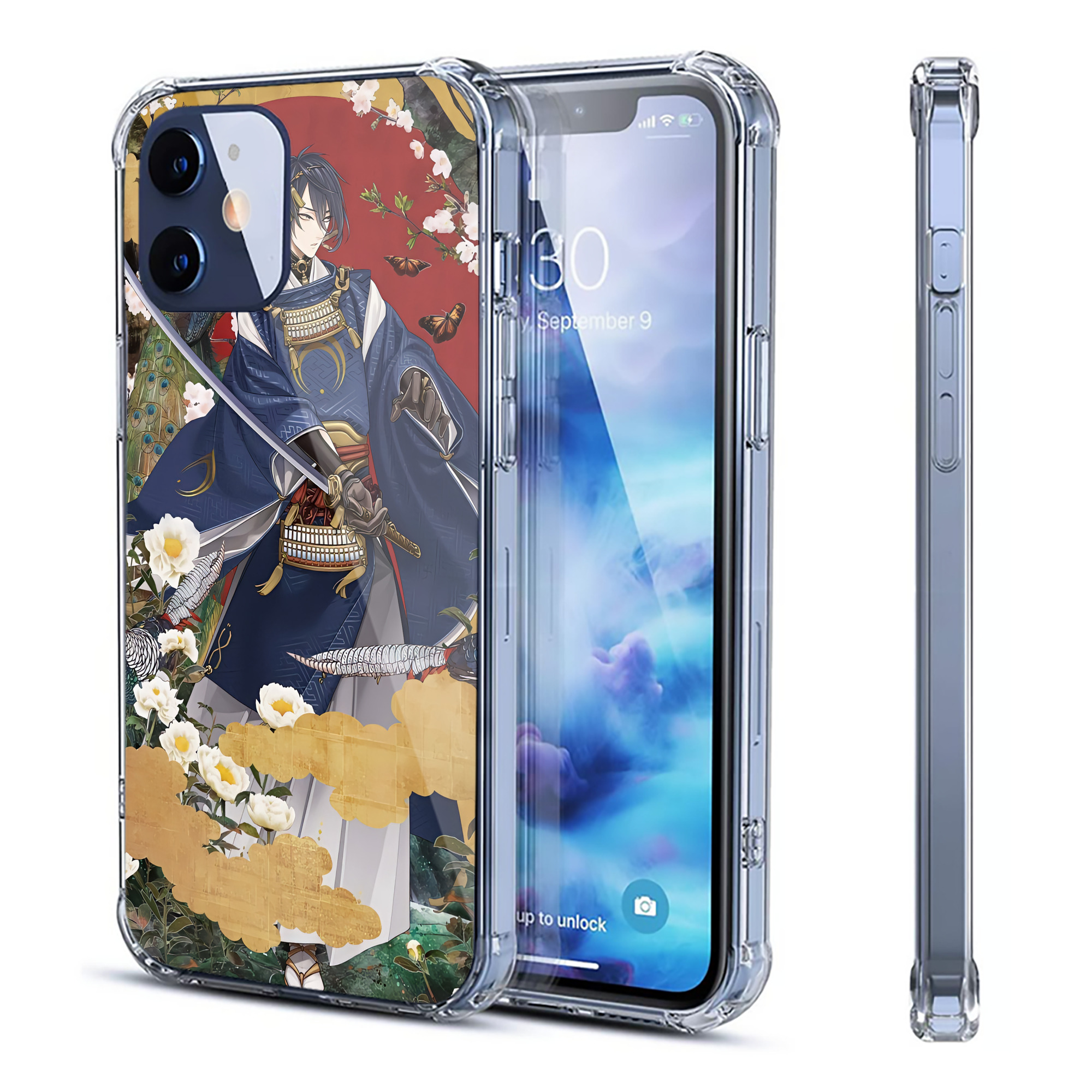 （画像用） 刀剣乱舞 Touken Ranbu 【iPhone 12シリーズ対応】透明スマホケース（クリアソフトケース）